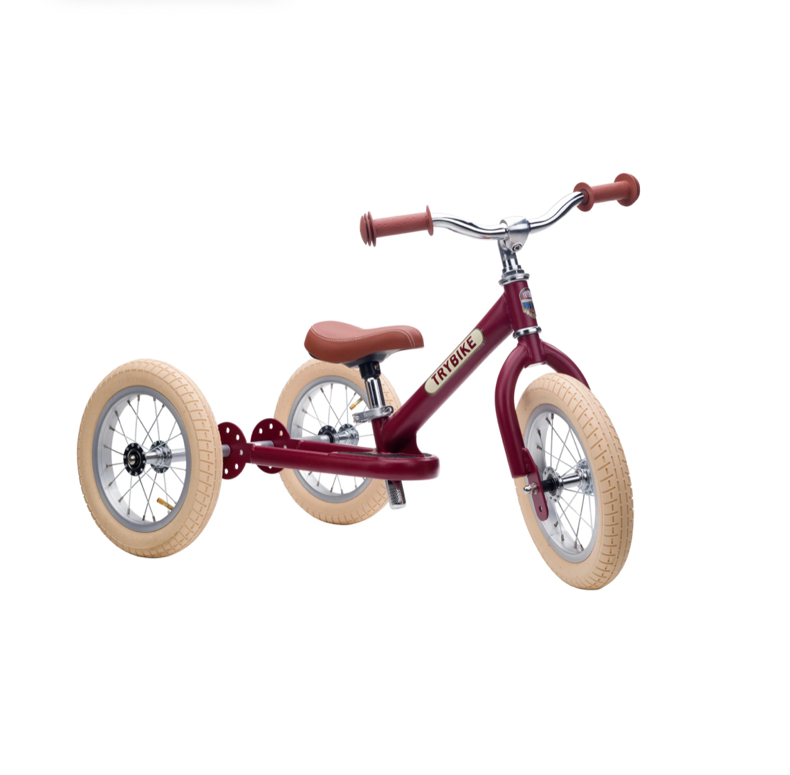 Trybike Draisienne évolutive 2 en 1 enfant 1-6 ans – Version tricycle 3 roues – Rouge