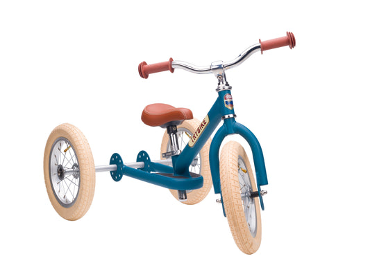 Trybike Draisienne évolutive 2 en 1 enfant 1-6 ans – Version tricycle 3 roues – Bleu