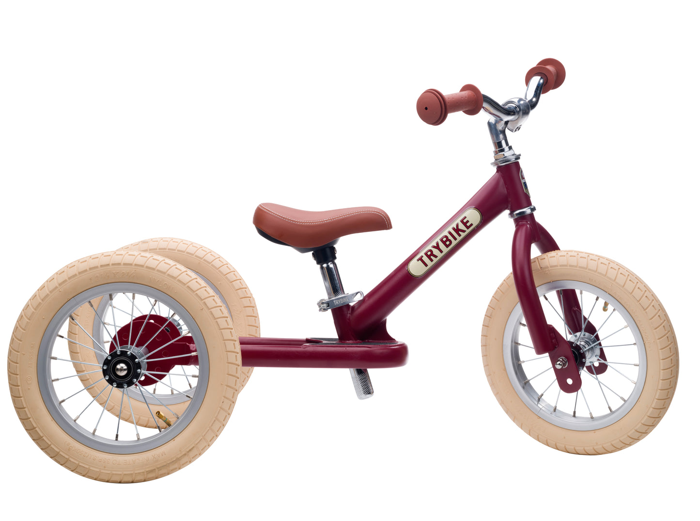 Trybike Draisienne évolutive 2 en 1 enfant 1-6 ans – Version tricycle 3 roues – Rouge